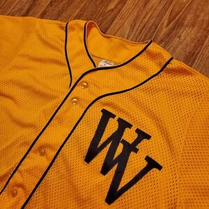 Vintage 80s West Virginia Mountaineers Baseball Jersey‎ Large SouthLand